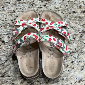 Cherry print vintage Birkenstock